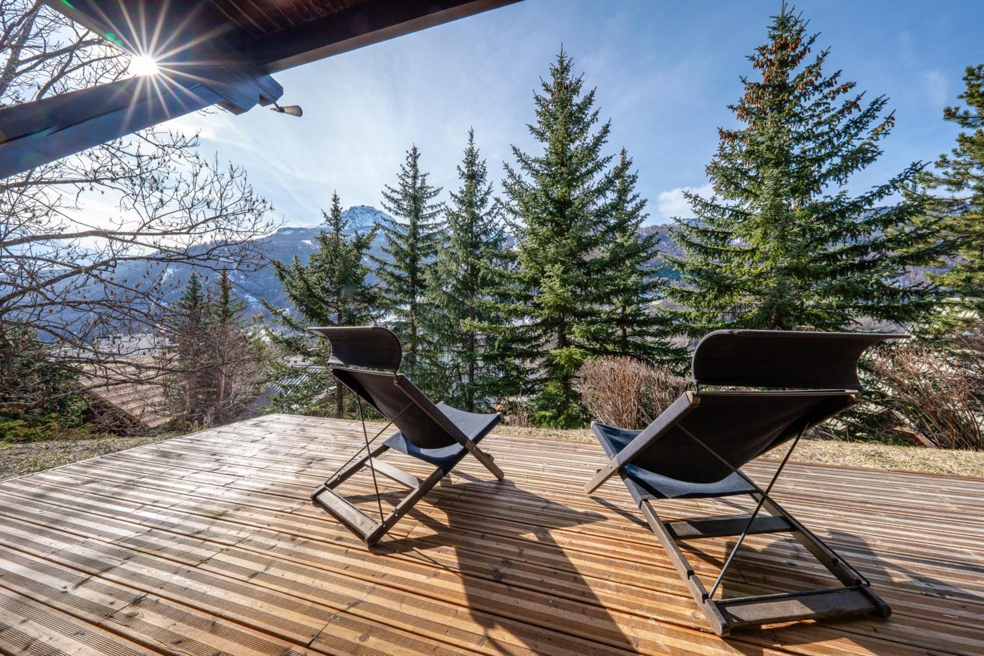 Serre Chevalier Studio 30 M2 Coin Montagne A 8 Minutes Des Pistes Saint-Chaffrey Dış mekan fotoğraf